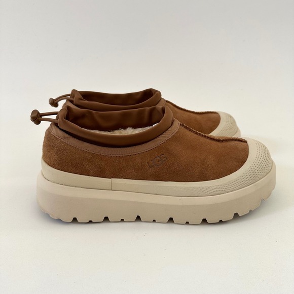 UGG Tasman Weather Hybrid Suede Slip On Shoes Mens 10 Platform Clog Slippers - Picture 6 of 13